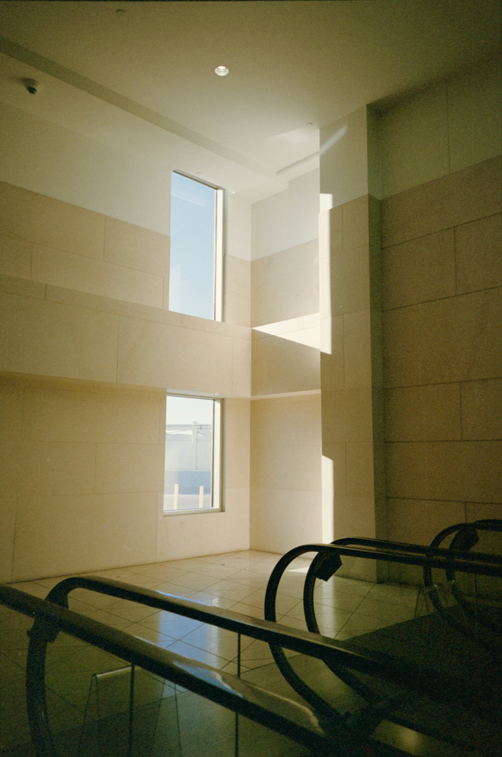 Modern corporate office interior with floor-to-ceiling glazing